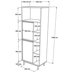 Armoire De Salle De Bains|Hanah Home Meuble de salle de bain en aggloméré Only