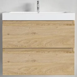 Lomazoo Meuble de salle de bain Monaco chêne clair - 60cm