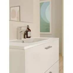 Meuble Vasque|Sanitaire Meuble de salle de bain MINAO 80 en kit - 2 tiroirs - Blanc Brillant