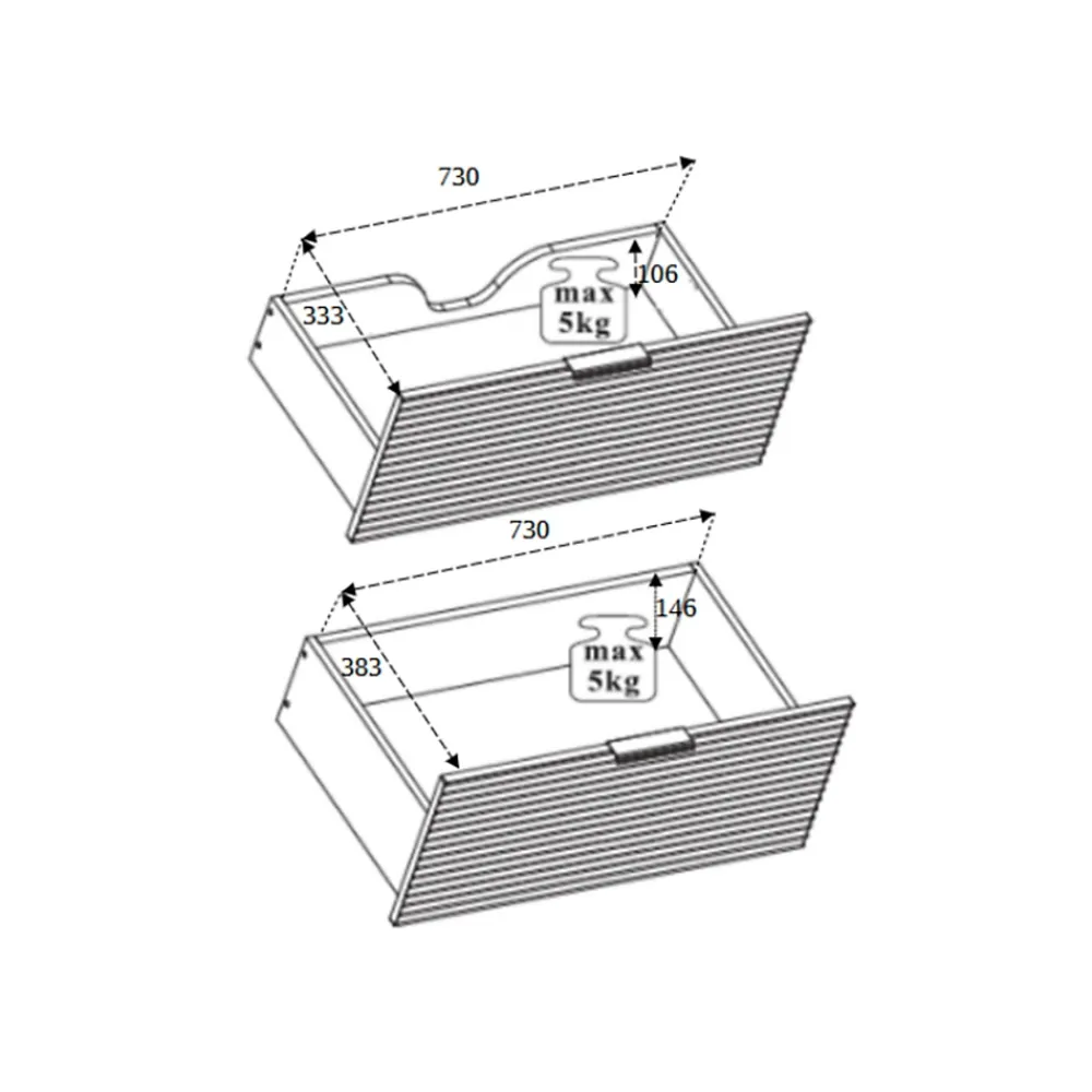 Lave-Mains|3xE Living Meuble de salle de bain, Noir Mat, 80 x 57 x 46 cm