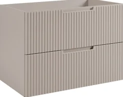 Furnidea Meuble de salle de bain suspendu sous vasque VENA cachemire 80 cm