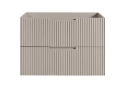 Furnidea Meuble de salle de bain suspendu sous vasque VENA cachemire 80 cm