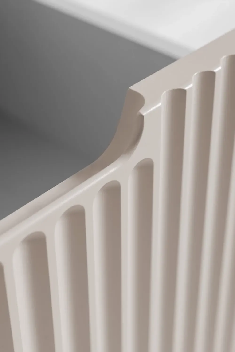 Furnidea Meuble de salle de bain suspendu sous vasque VENA cachemire 80 cm
