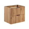 Furnidea Meuble de salle de bain suspendu sous lavabo ADEL CHÊNE 60 cm