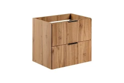 Furnidea Meuble de salle de bain suspendu sous lavabo ADEL CHÊNE 60 cm