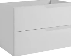 Furnidea Meuble de salle de bain suspendu sous vasque MODERN blanc 80 cm
