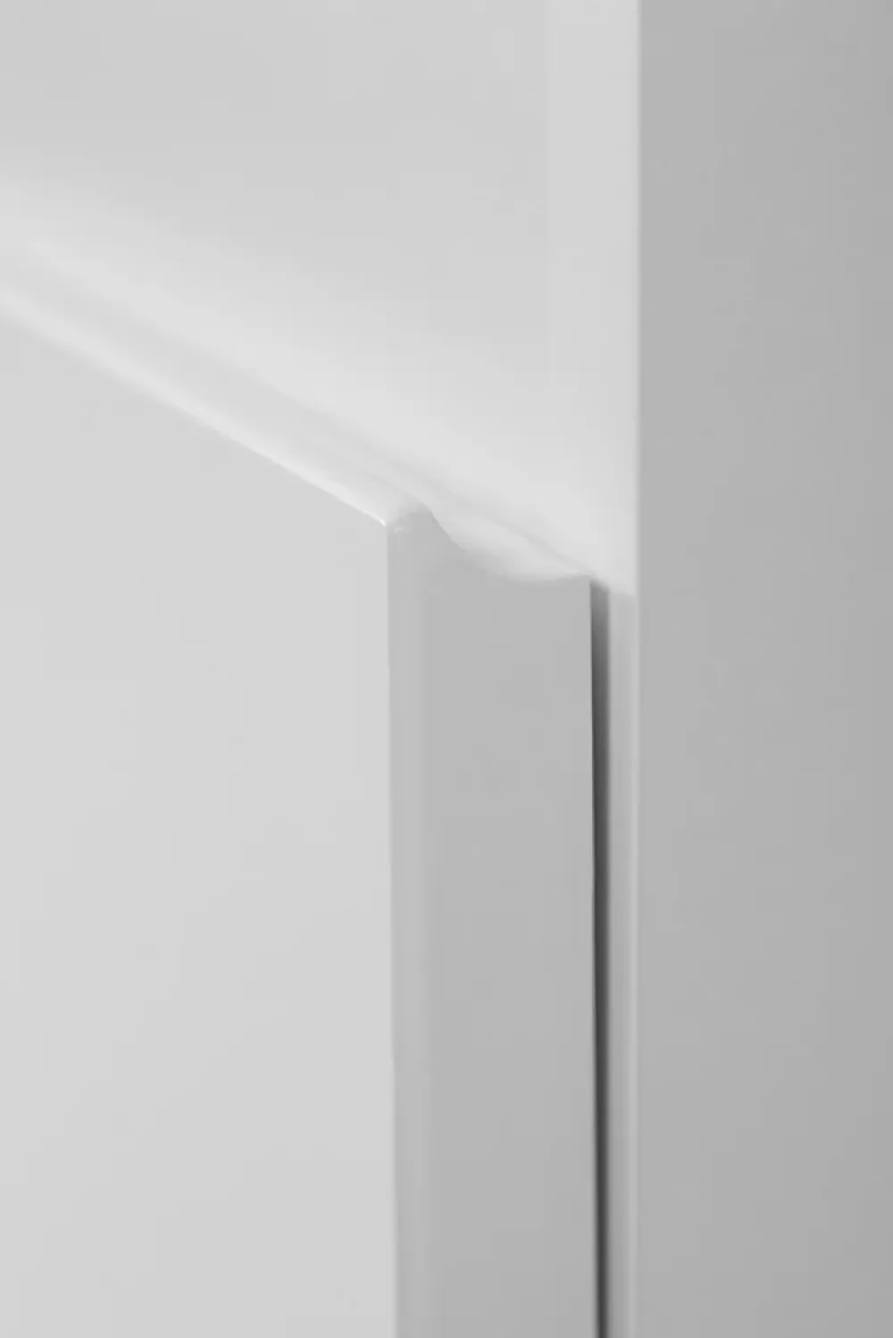 Furnidea Meuble de salle de bain suspendu sous vasque MODERN blanc 80 cm