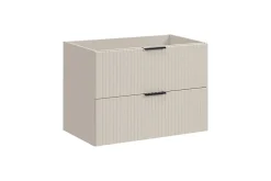 Meuble Sous Lavabo|Furnidea Meuble de salle de bain suspendu sous lavabo ADEL CACHEMIRE 80 cm