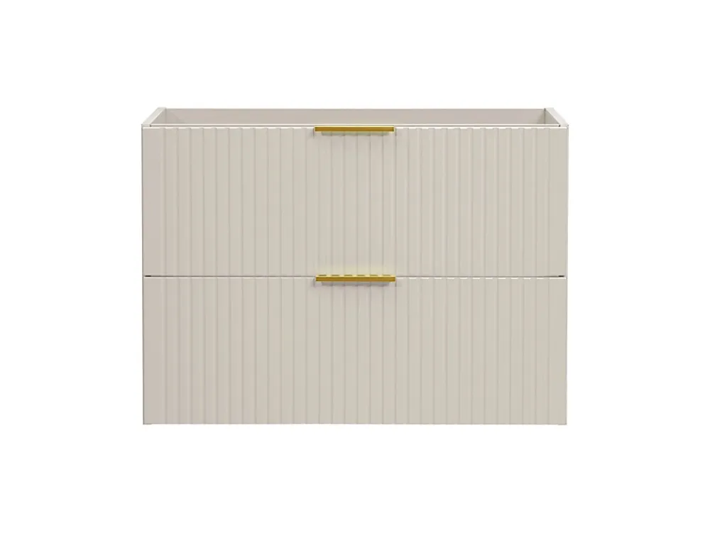 Meuble Sous Lavabo|Furnidea Meuble de salle de bain suspendu sous lavabo ADEL CACHEMIRE 80 cm
