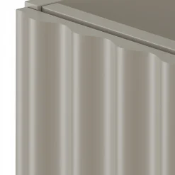 Meuble Sous Lavabo|Furnidea Meuble de salle de bain sous vasque suspendu AQUA cachemire 80 cm façades rainurées