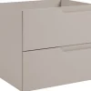 Furnidea Meuble de salle de bain suspendu sous vasque MODERN cachmire 60 cm
