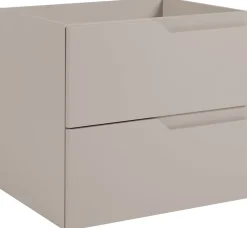 Furnidea Meuble de salle de bain suspendu sous vasque MODERN cachmire 60 cm