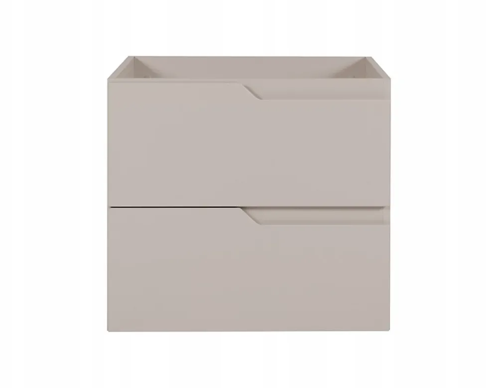 Furnidea Meuble de salle de bain suspendu sous vasque MODERN cachmire 60 cm