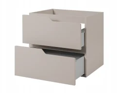Furnidea Meuble de salle de bain suspendu sous vasque MODERN cachmire 60 cm