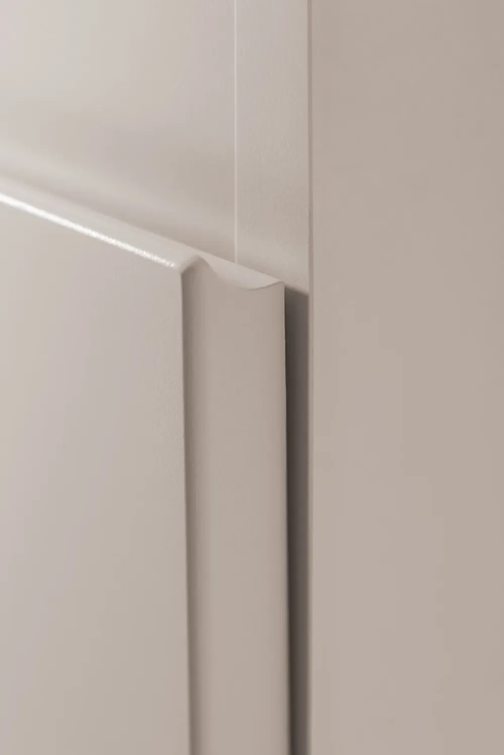Furnidea Meuble de salle de bain suspendu sous vasque MODERN cachmire 60 cm