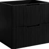 Meuble Sous Lavabo|Furnidea Meuble de salle de bain suspendu sous vasque VENA noir 60 cm