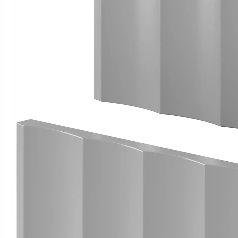Meuble Sous Lavabo|Furnidea Meuble de salle de bain sous vasque suspendu ARCOS blanc 80 cm façades rainurées