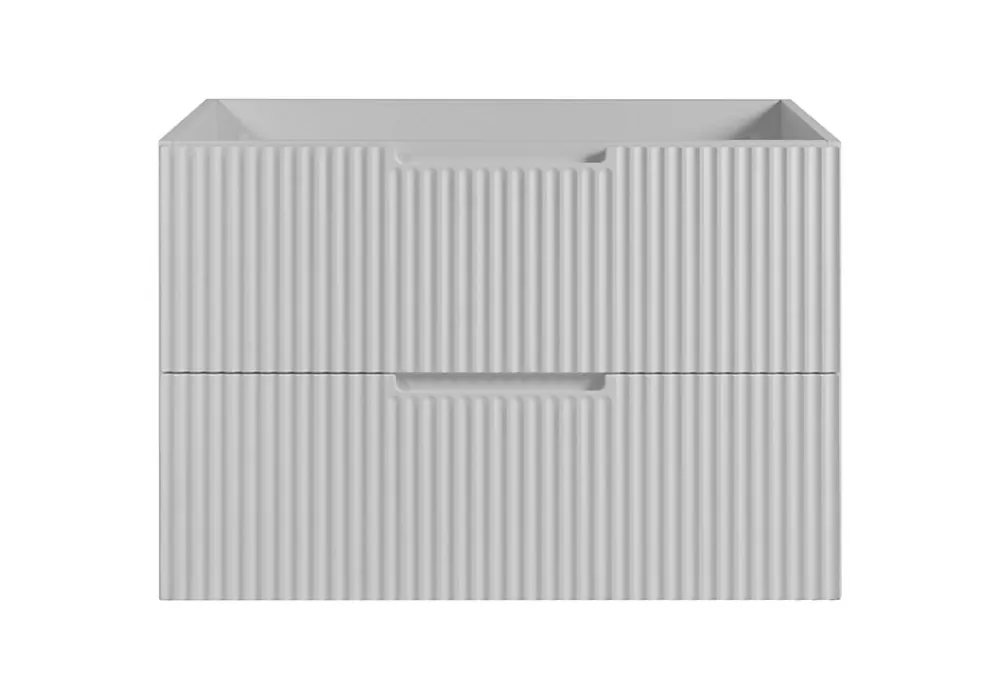 Furnidea Meuble de salle de bain suspendu sous vasque VENA blanc 80 cm