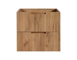 Meuble Sous Lavabo|Furnidea Meuble de salle de bain suspendu sous vasque VENA chêne 60 cm