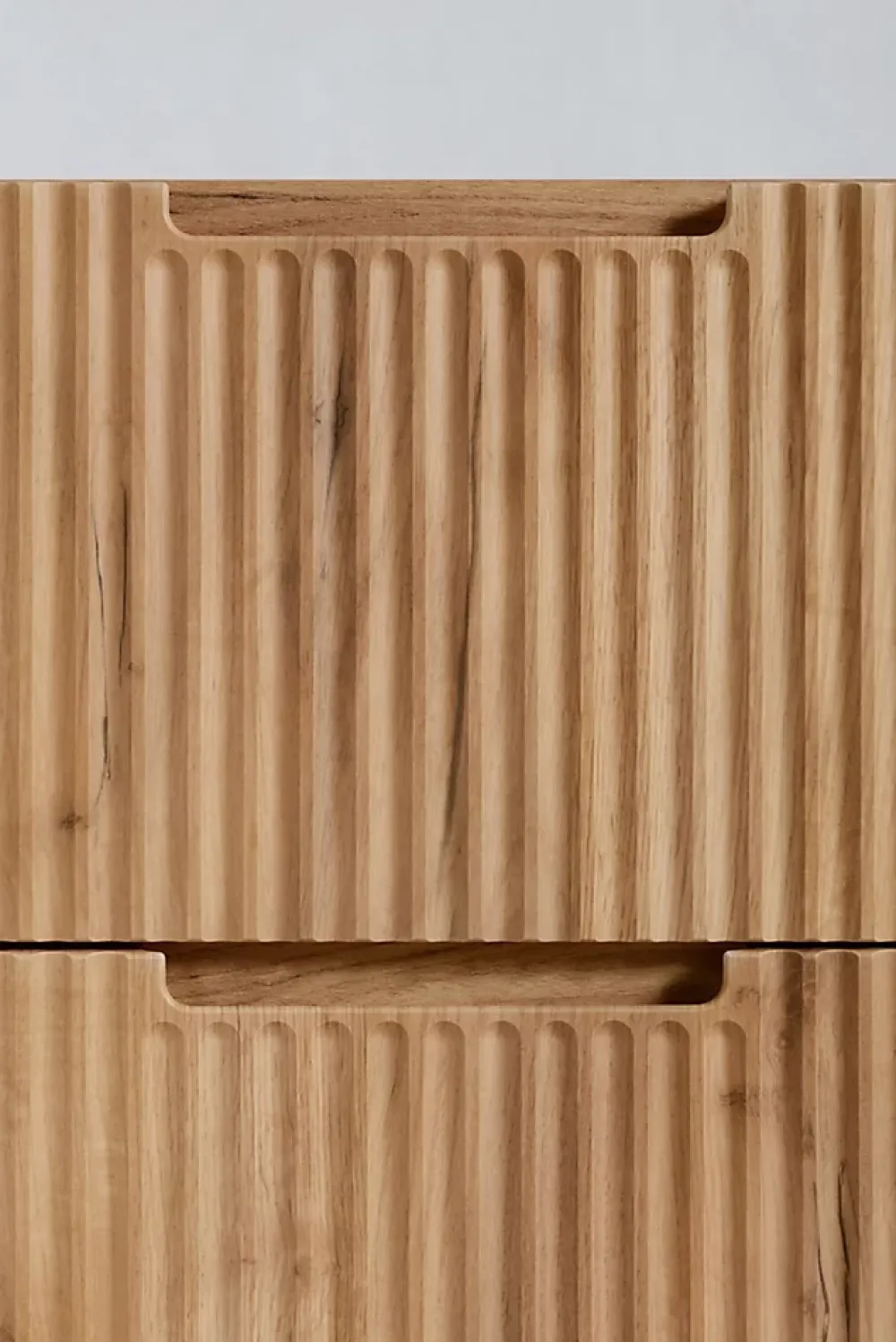Meuble Sous Lavabo|Furnidea Meuble de salle de bain suspendu sous vasque VENA chêne 60 cm