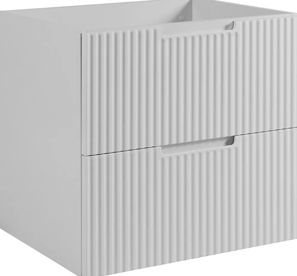 Furnidea Meuble de salle de bain suspendu sous vasque VENA blanc 60 cm