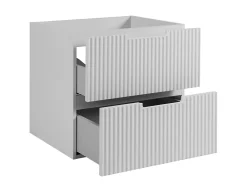 Furnidea Meuble de salle de bain suspendu sous vasque VENA blanc 60 cm