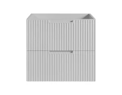 Furnidea Meuble de salle de bain suspendu sous vasque VENA blanc 60 cm