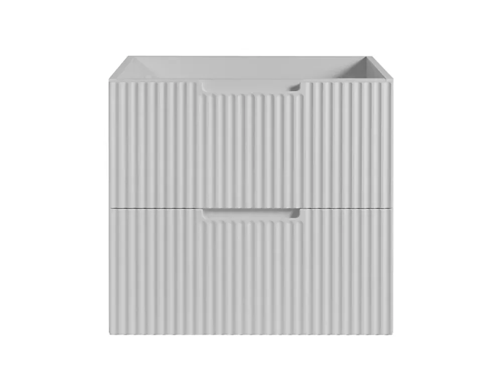 Furnidea Meuble de salle de bain suspendu sous vasque VENA blanc 60 cm