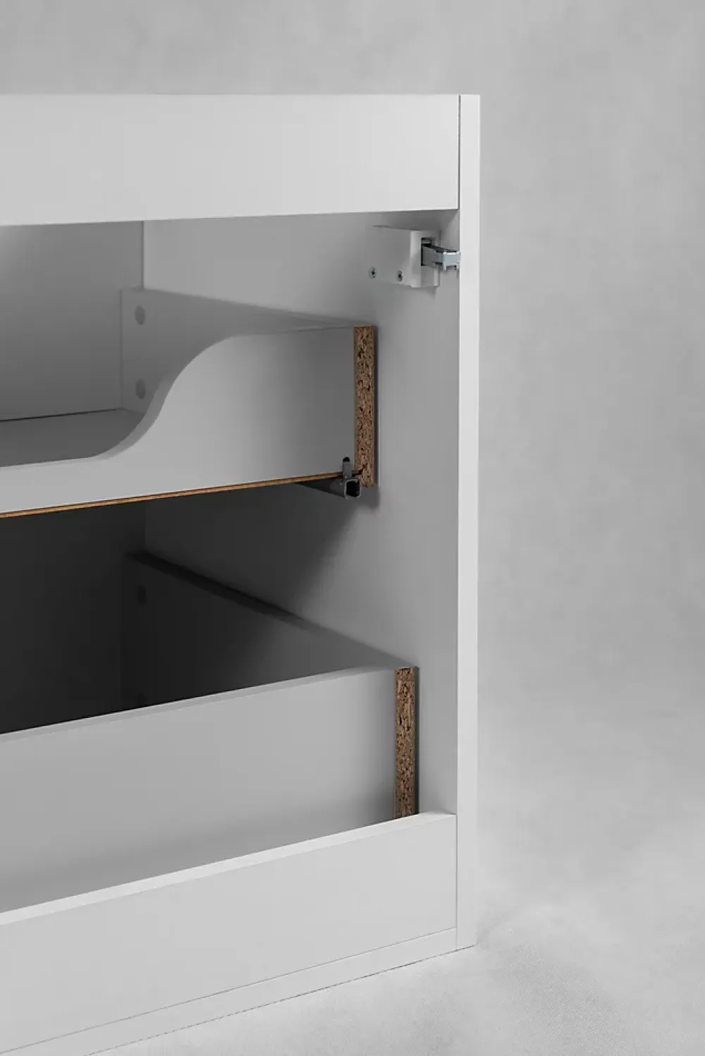 Furnidea Meuble de salle de bain suspendu sous vasque VENA blanc 60 cm