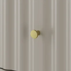 Meuble Sous Lavabo|Furnidea Meuble de salle de bain sous vasque suspendu AQUA cachemire 60 cm façades rainurées