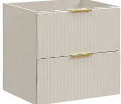 Meuble Sous Lavabo|Furnidea Meuble de salle de bain suspendu sous lavabo ADEL CACHEMIRE 60 cm