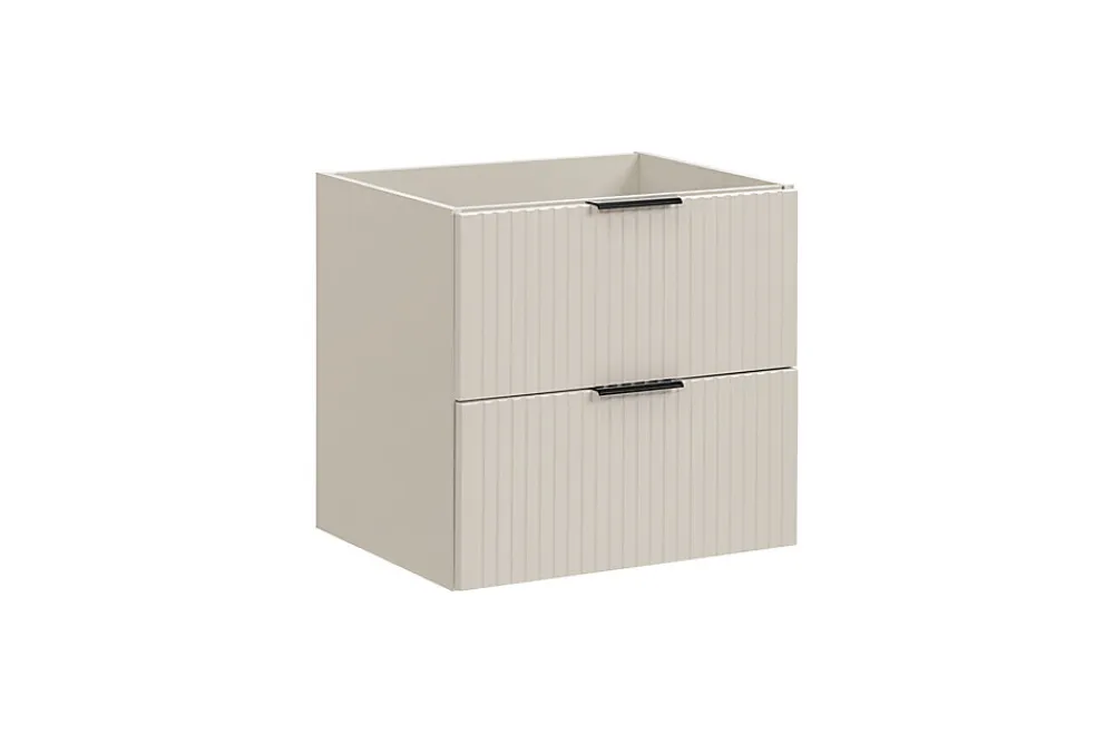 Meuble Sous Lavabo|Furnidea Meuble de salle de bain suspendu sous lavabo ADEL CACHEMIRE 60 cm