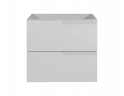 Furnidea Meuble de salle de bain suspendu sous vasque MODERN blanc 60 cm