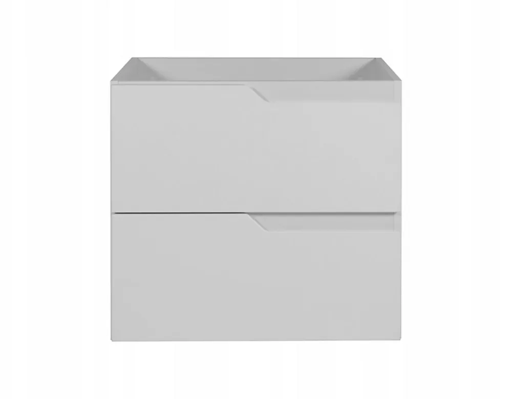 Furnidea Meuble de salle de bain suspendu sous vasque MODERN blanc 60 cm