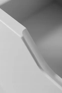 Furnidea Meuble de salle de bain suspendu sous vasque MODERN blanc 60 cm