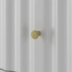 Meuble Sous Lavabo|Furnidea Meuble de salle de bain sous vasque suspendu AQUA blanc 60 cm façades rainurées