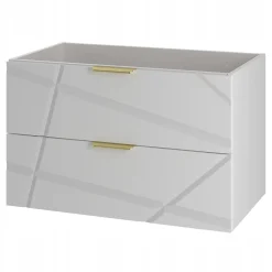 Meuble Sous Lavabo|Furnidea Meuble de salle de bain sous vasque suspendu RADOM 80 cm blanc mat