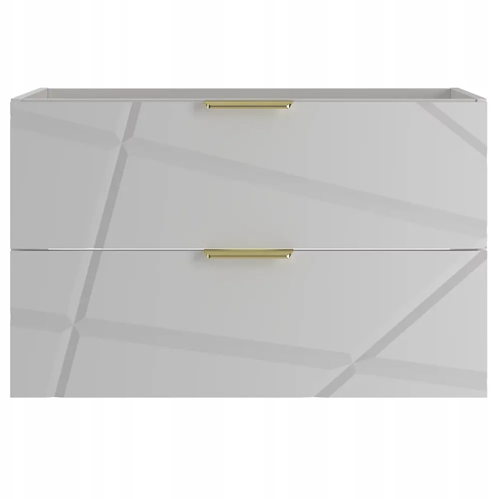 Meuble Sous Lavabo|Furnidea Meuble de salle de bain sous vasque suspendu RADOM 80 cm blanc mat