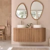Meuble Vasque|Bois Dessus Bois Dessous Meuble de salle de bain suspendu en teck massif 140 cm