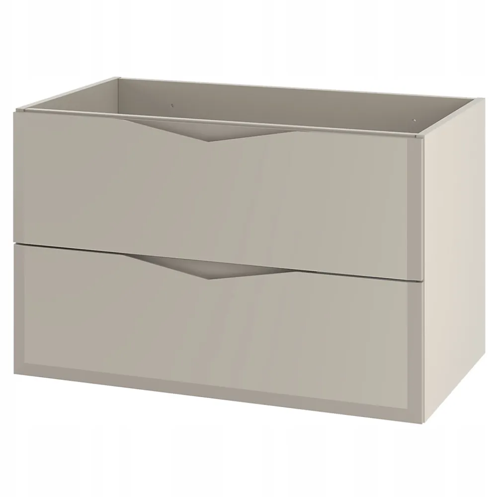 Meuble Sous Lavabo|Furnidea Meuble de salle de bain sous vasque suspendu DELCA cachemire 80 cm