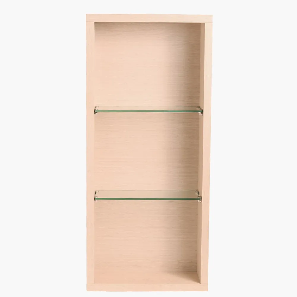 Autres Meuble de salle de bain étagère de rangement murale 90 x 44 x 18 cm bois couleur chêne CEDAM