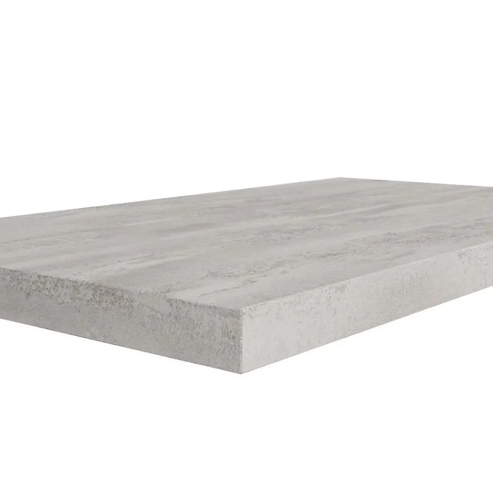 Plan De Travail Salle De Bains|Kiamami Valentina Meuble De Salle De Bain Étagère De Lavabo 80Cm Effet Béton