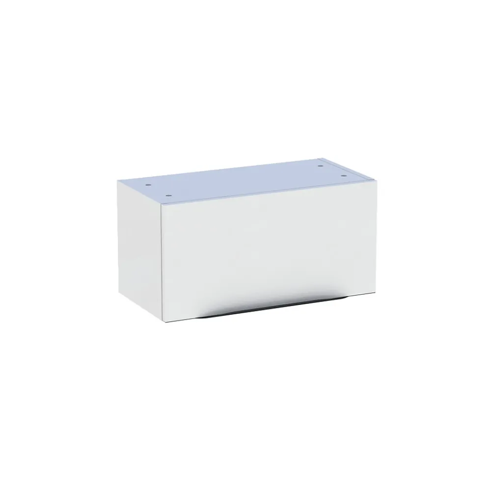 Meuble de salle de bains haut blanc brillant l.60 x H.30 x P.30 cm, Pamili
