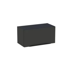 Meuble de salle de bains haut noir mat l.60 x H.30 x P.30 cm, Pamili