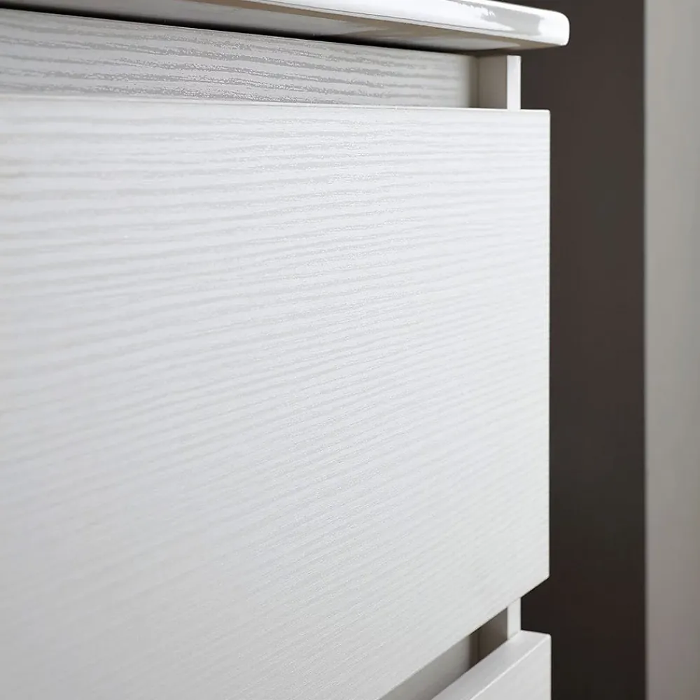 Kiamami Valentina Meuble De Salle De Bains Suspendu 80Cm Blanc Avec Lavabo En Céramique Et Miroir - Bilbao