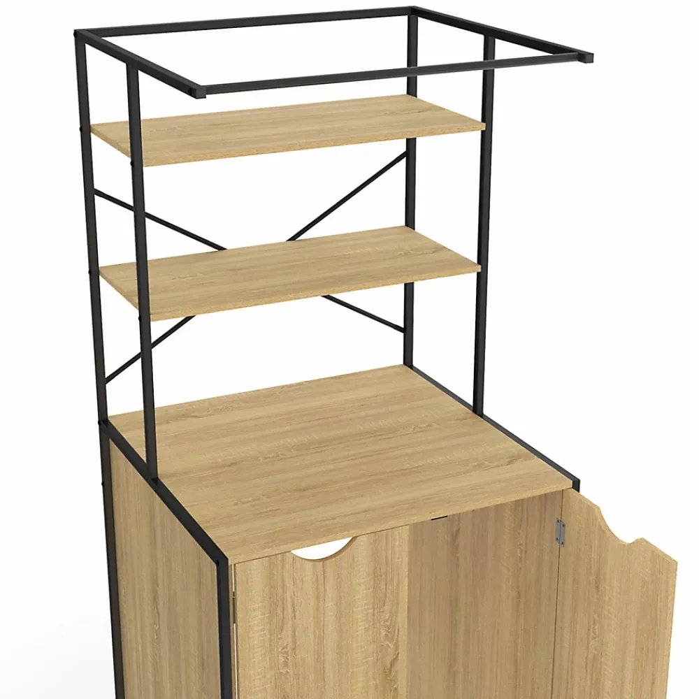 IDMarket Meuble dessus machine à laver fermé DETROIT design industriel