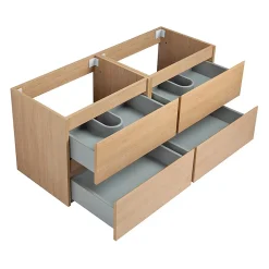 Meuble Sous-Vasque|Bain-Bain Meuble double Prémonté sous vasque Bois 120Cm SAYA -