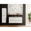 Sanitaire Meuble double vasque JUPITER 3.0 Blanc Brillant 120cm - Sans miroir