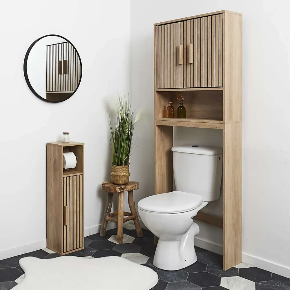 The Home Deco Factory Meuble dérouleur de papier toilette Saulk