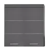 Trend Team Meuble haut - Mélaminé - Gris - 73 - 77 - 23 cm